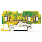 WAGO ELETTRONICA - Morsetto di terra per 3 conduttori.4 mm².marcatura centrale e laterale.verde-giallo
