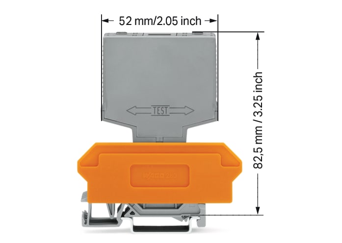 WAGO ELETTRONICA - Modulo optoaccoppiatore.Indicatore di stato rosso.grigio