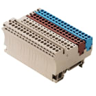 WEIDMULLER - Morsetto componibile per sensori e attuatori, Molla autobloccante, Beige scuro, 1.5 mm², 17.5 A, 250 V, Numero di collegamenti: 40, Numero di piani: 1 - ZIA 1.5/3L-1S/10