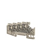 WEIDMULLER - Morsetto PE multistrato, molla autobloccante, beige scuro, 1.5 mm², 8 collegamenti, 4 piani, TS 35, V-0, Wemid ZRV 1.5/PE-CHIRON.