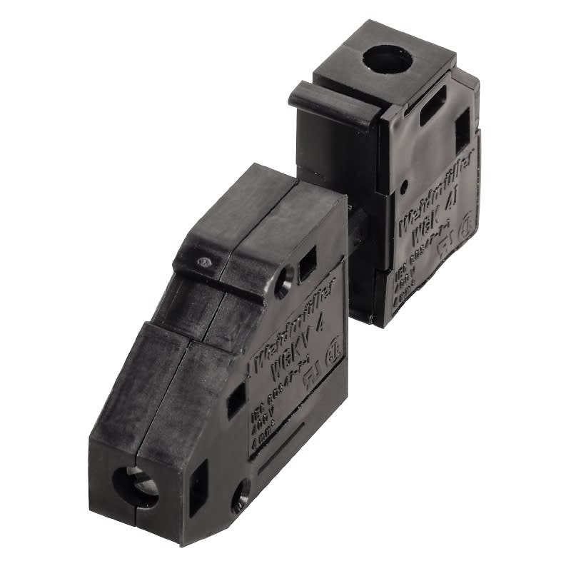 WEIDMULLER - Morsetto passante, 500V, 32A, larghezza 8.1mm, 6mm², collegamento a vite, box WGKV 4/Z GY BX.