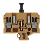 WEIDMULLER - Morsetto sezionatore di prova, collegamento a vite, giallo medio, 10 mm², 26 A, 400 V, numero di collegamenti: 2, numero di piani: 1, TS 32, V-0, 5VA, SAKC 10 STB/RE.