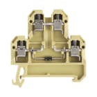 WEIDMULLER - Morsetto componibile a più piani, collegamento a vite, beige/giallo, 4 mm², 24 V, numero di collegamenti: 4, numero di piani: 2, TS 35, V-2, PA 66 DK 4/35 LD 24VDC CSA A1.