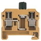 WEIDMULLER - Morsetto componibile portafusibile, collegamento a vite, giallo medio, 10 mm², 10 A, 500 V, numero di collegamenti: 2, numero di piani: 1, TS 35, V-0, SAKS 3/35 (rosso)