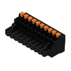 WEIDMULLER - Connettori per circuito stampato, 320V, 24A, Passo 5.08mm, 3.31mm², 10 poli, PUSH IN con attuatore, Box BLF 5.08HC/10/90 SN BK BX.