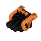 WEIDMULLER - Connettori per circuito stampato 320V 24A Passo 5.08mm 3.31mm² 3 poli PUSH IN attuatore Box BLF 5.08HC/03/90LH SN BK BX.
