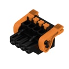 WEIDMULLER - Connettori per circuito stampato, 320V, 24A, Passo 5.08mm, 3.31mm², 4 poli, PUSH IN con attuatore, Box BLF 5.08HC/04/90LH SN BK BX.