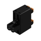 WEIDMULLER - Connettori per circuito stampato, 320V, 20.8A, Passo 5.08mm, 3.31mm², 2 poli, PUSH IN con attuatore, Box BLDF 5.08/02/180 SN BK BX.
