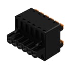 WEIDMULLER - Connettori per circuito stampato, 320V, 20.8A, Passo 5.08mm, 3.31mm², 6 poli, PUSH IN con attuatore, BLDF 5.08/06/180 SN BK BX. 1000900000