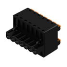 WEIDMULLER - Connettori per circuito stampato, 320V, 20.8A, Passo 5.08mm, 3.31mm², 7 poli, PUSH IN con attuatore, Box BLDF 5.08/07/180 SN BK BX. 1000910000