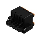 WEIDMULLER - Connettori per circuito stampato 320V 20.8A Passo 5.08mm 3.31mm² 5 poli PUSH IN attuatore Box BLDF 5.08/05/180F SN BK BX. 1000970000