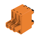 WEIDMULLER - Connettori per circuito stampato 320V 20.8A Passo 5.08mm 3.31mm² 3 poli PUSH IN con attuatore Box BLDF 5.08/03/180 SN OR BX. 1001160000