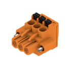 WEIDMULLER - Connettori per circuito stampato, 320V, 24A, Passo 5.08mm, 3.31mm², 3 poli, PUSH IN con attuatore, BLF 5.08HC/03/90F SN OR BX. 1002100000