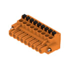 WEIDMULLER - Connettori per circuito stampato, 320V, 24A, Passo 5.08mm, 3.31mm², 9 poli, PUSH IN con attuatore, Box BLF 5.08HC/09/90F SN OR BX. 1002160000