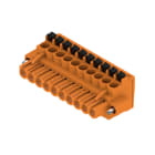 WEIDMULLER - Connettori per circuito stampato 320V 24A Passo 5.08mm² 3.31mm² 10 poli PUSH IN attuatore Box BLF 5.08HC/10/90F SN OR BX. 1002170000