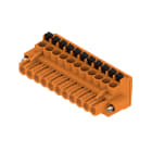 WEIDMULLER - Connettori per circuito stampato, 320V, 24A, Passo 5.08mm, 3.31mm², 11 poli, PUSH IN con attuatore, BLF 5.08HC/11/90F SN OR BX. 1002180000