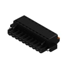 WEIDMULLER - Connettori per circuito stampato, 320V, 24A, Passo 5.08mm, 3.31mm², 10 poli, PUSH IN con attuatore, BLF 5.08HC/10/180F SN BK BX.