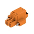 WEIDMULLER - Connettori per circuito stampato 320V 24A Passo 5.08mm 3.31mm² 2 poli PUSH IN con attuatore Box BLF 5.08HC/02/180F SN OR BX.