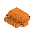 WEIDMULLER - Connettori per circuito stampato, 320V, 24A, Passo 5.08mm, 3.31mm², 5 poli, PUSH IN con attuatore, BLF 5.08HC/05/180F SN OR BX.