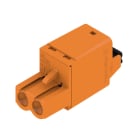 WEIDMULLER - Connettori per circuito stampato, 320V, 24A, Passo 5.08mm, 3.31mm², 2 poli, PUSH IN con attuatore, Box BLF 5.08HC/02/180 SN OR BX.