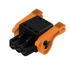 WEIDMULLER - Connettori per circuito stampato, 320V, 24A, Passo 5.08mm, 3.31mm², 3 poli, PUSH IN con attuatore, Box BLF 5.08HC/03/180LR SN BK BX. 1014130000