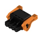 WEIDMULLER - Connettori per circuito stampato 320V 24A Passo 5.08mm 3.31mm² 4 poli PUSH IN con attuatore Box BLF 5.08HC/04/180LR SN BK BX. 1014140000