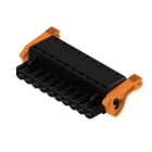 WEIDMULLER - Connettori per circuito stampato, 320V, 24A, Passo 5.08mm, 3.31mm², 10 poli, PUSH IN con attuatore, Box BLF 5.08HC/10/180LR SN BK BX. 1014210000