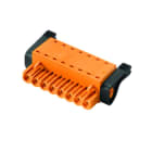 WEIDMULLER - Connettori per circuito stampato 320V 24A Passo 5.08mm 3.31mm² 3 poli PUSH IN attuatore Box BLF 5.08HC/03/180LH SN OR BX.