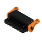 WEIDMULLER - Connettori per circuito stampato, 320V, 23A, Passo 5.00mm, 3.31mm², 8 poli, PUSH IN con attuatore, BLF 5.00HC/08/180LH SN BK BX.