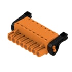 WEIDMULLER - Connettori per circuito stampato, 320V, 23A, Passo 5.00mm, 3.31mm², 8 poli, PUSH IN con attuatore, BLF 5.00HC/08/180LH SN OR BX. 1015790000