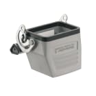 WEIDMULLER - Custodia con connettori a innesto industriali, base di prolunga, gancio longitudinale in basso, grandezza 3, IP65 in condizione innestata HDC 06B KLU 1M25G.