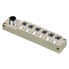 WEIDMULLER - Ripartitore passivo sensore-attuatore (senza cavo), Modulo completo, con uscita M12, 8 poli, codificato A, Numero prese di contatto: 6, Numero di poli SAI-6-S 3P M8 L OL SO.