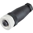 WEIDMULLER - Maschio connettore femmina diritto molla autobloccante SAIBGZ-P-5A-6/8-M12.