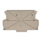 WEIDMULLER - Piastra terminale (custodia piccola) AP MCZ1.5 SW 1683, Larghezza: 1.5, IP20 installato, PA 66/6 nero.