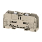WEIDMULLER - Morsetto a bullone per collegamento, beige scuro, 70 mm², 192 A, 1000 V, 2 collegamenti, 1 piano, TS 35, V-0, Wemid, WFF 70 NFF.
