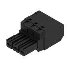 WEIDMULLER - Connettori per circuito stampato, 1000V, 57A, Passo 7.62mm, 10mm², 3 poli, PUSH IN senza attuatore, Molla autob BVF 7.62HP/03/180 SN BK BX.