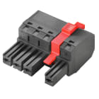 WEIDMULLER - Connettore 7.62mm BVF 7.62HP/03/180MF2 SN BK BX.