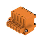 WEIDMULLER - Connettori per circuito stampato 320V 20.8A Passo 5.08mm 3.31mm² 5 poli PUSH IN con attuatore Box BLDF 5.08/05/180F SN OR BX.