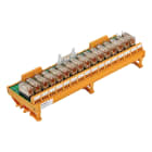 WEIDMULLER - Modulo a relè 24V DC LED giallo Diodo a corsa libera Protezione contro inversione di polarità 16 Contatto di scambio AgNi 90/10 250V AC RSM 16RS 24VDC LP GEM.
