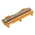 WEIDMULLER - Modulo a relè 230V AC LED giallo 16 Contatto di scambio 3A Collegamento a vite Tasto di prova RSM 16RS 230VAC LP.