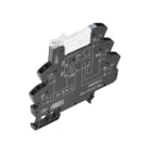 WEIDMULLER - Modulo a relè 24VUC LED verde Raddrizzatore 1 Contatto di scambio 250VAC 6A Molla autobloccante Tasto di pr' TRZ 24VUC 1CO AU.