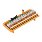 WEIDMULLER - Modulo interfaccia con relè RCL LMNZF 5.08mm, molla autobloccante, connettore norma IEC60603-13/DIN41651 maschio 20 poli 24V DC, RSM-16 PLC SW 1CO Z.