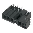 WEIDMULLER - Connettore ibrido 7.62 mm, 4 poli, Angolo di uscita 270° SV 7.62HP/04/270MF4 SC/08R SN BK BX.