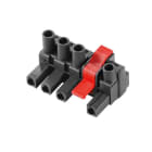 WEIDMULLER - Connettori per circuito stampato, 500V, 29A, Passo 7.62mm, 4mm², 4 poli, Collegamento a vite, BLZ 7.62IT/04/180MF2 SN BK BX.
