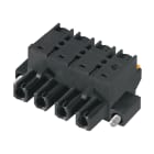 WEIDMULLER - Connettori per circuito stampato, 1000V, 29A, Passo 7.62mm, 2.5mm², 9 poli, PUSH IN con attuatore, BLF 7.62HP/09/180F SN BK BX.