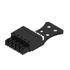 WEIDMULLER - Connettori per circuito stampato, 160V, 17.5A, Passo 3.81mm, 1.5mm², 5 poli, PUSH IN con attuatore, Box BCF 3.81/05/180ZE SN BK BX.