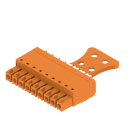 WEIDMULLER - Connettori per circuito stampato 160V 17.5A Passo 3.81mm 1.5mm² 9 poli PUSH IN attuatore Box BCF 3.81/09/180ZE SN OR BX.