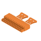 WEIDMULLER - Connettori per circuito stampato 160V 17.5A Passo 3.81mm 1.5mm² 13 poli PUSH IN attuatore Box BCF 3.81/13/180ZE SN OR BX.