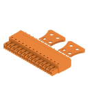 WEIDMULLER - Connettori per circuito stampato 160V 17.5A Passo 3.81mm 1.5mm² 14 poli PUSH IN attuatore Box BCF 3.81/14/180ZE SN OR BX.