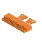 WEIDMULLER - Connettori per circuito stampato 160V 17.5A Passo 3.81mm 1.5mm² 16 poli PUSH IN attuatore Box BCF 3.81/16/180ZE SN OR BX.